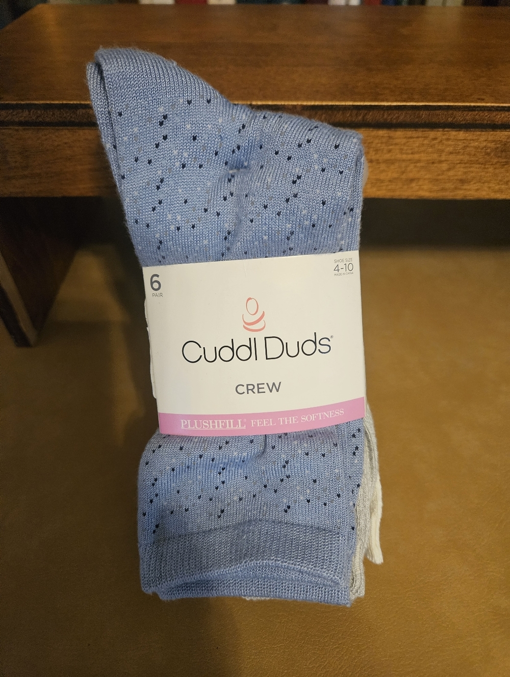 Cuddl Duds 6 Pack Variety Crew Socks